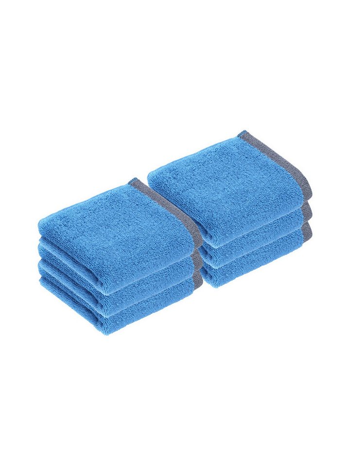 bugatti Gästehandtücher 6er Pack Gästetuch Prato, Frottier (Spar-Set, 6-St), hohe Markenqualität von bugatti