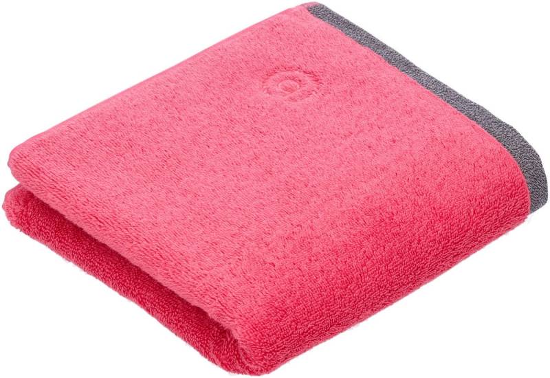 bugatti Handtuch Prato, Walkfrottee (2-St), Uni Farben, mit melierter Optik im Saum von bugatti