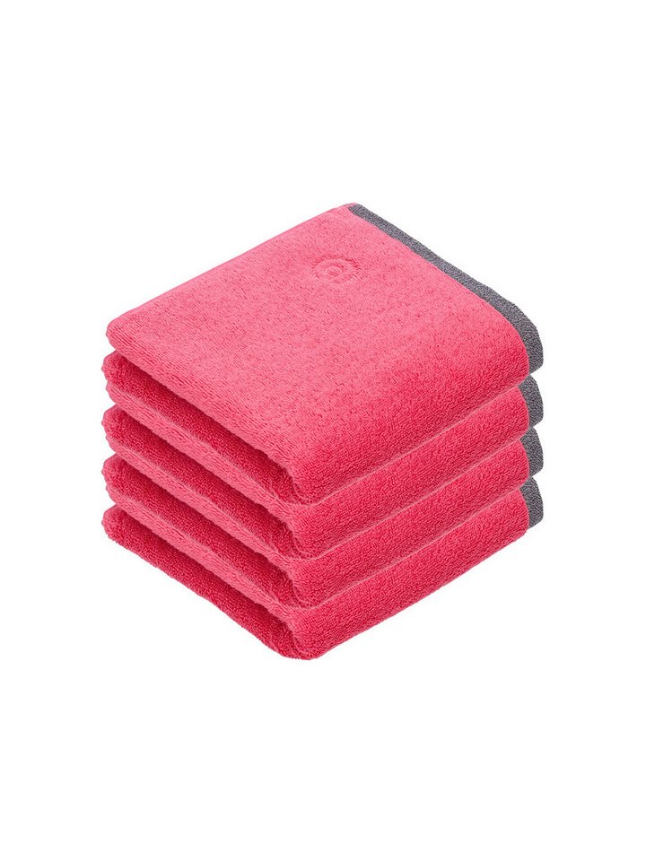 bugatti Handtücher 4er Pack Handtuch Prato, Frottier (Spar-Set, 4-St), hohe Markenqualität von bugatti