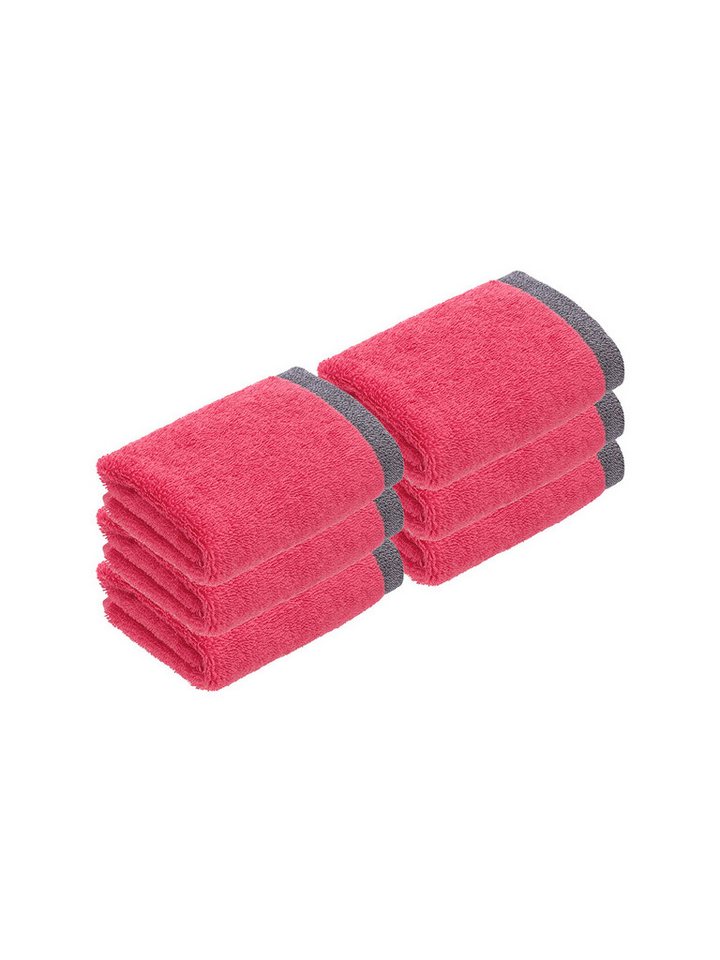 bugatti Seiftuch 6er Pack Seiftuch Prato, Frottier (Spar-Set, 6-St), hohe Markenqualität von bugatti