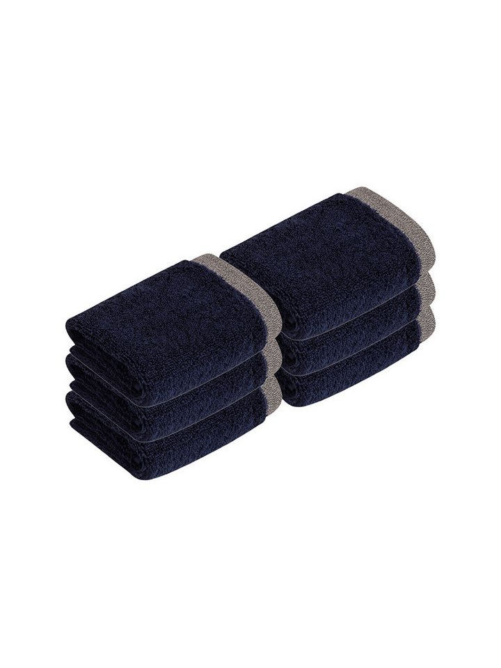 bugatti Seiftuch 6er Pack Seiftuch Prato, Frottier (Spar-Set, 6-St), hohe Markenqualität von bugatti