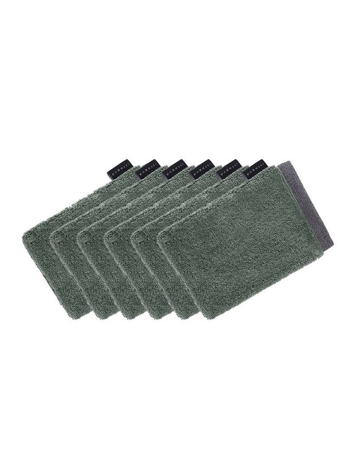 bugatti Waschhandschuh 6er Pack Waschhandschuh Prato, Frottier (Spar-Set, 6-St), hohe Markenqualität von bugatti