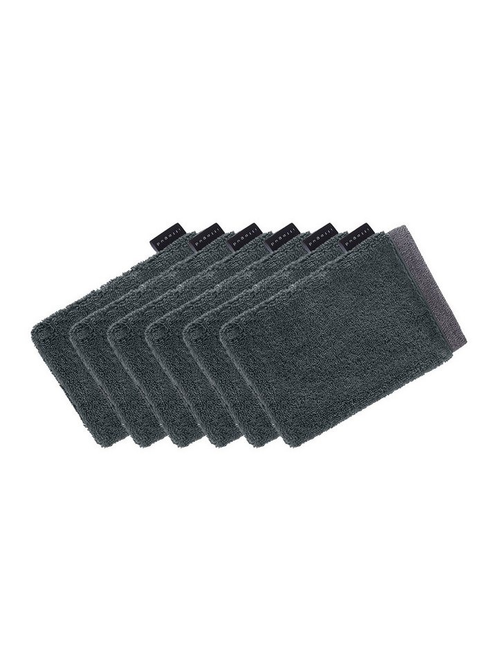 bugatti Waschhandschuh 6er Pack Waschhandschuh Prato, Frottier (Spar-Set, 6-St), hohe Markenqualität von bugatti