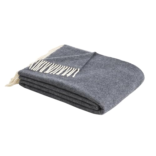 bugatti Wolldecke 150x200 cm - Merinowolle & Cashmere, hochwertig und kuschelweich, Merinodecke blau einfarbig bugatti Wolldecke 150x200 cm - Merinowolle & Cashmere, hochwertig und kuschelweich, Merinodecke blau einfarbig von bugatti