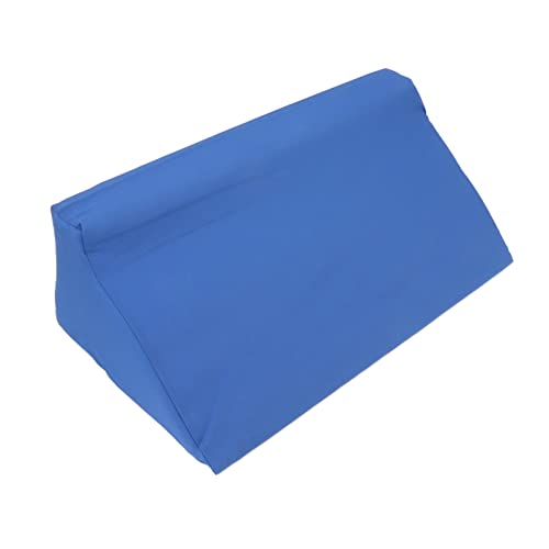 buhb Keilkissen Seitenschläfer, Erweiterte Verwendung Unten Rutschfester Versteckter Reißverschluss Körperseitenkeilkissen Waschbarer Blauer Schwamm mit Hoher Dichte für Krankenhaus (60 * 25 * 20cm) von buhb