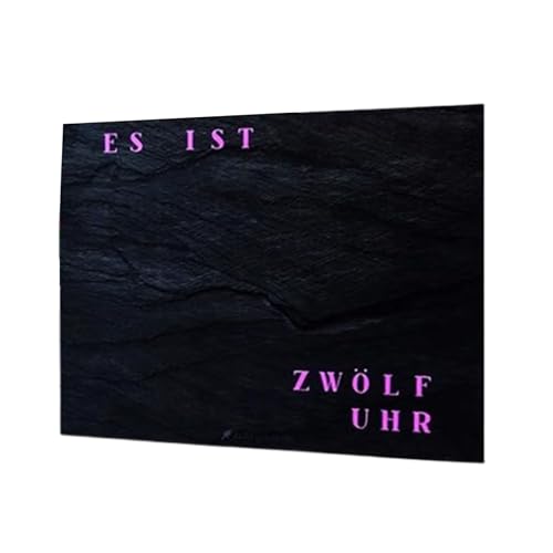 build-yours - WordClock Jupiter Digitale Wanduhr - Moderne LED Uhr in Schieferfarbe | Wanduhr ohne Tickgeräusche | Elegante Wanduhren für stilvolle Räume von build-yours
