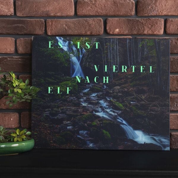 build-yours Bausatz WordClock Jupiter Dark Forest - Bau dir deine Wortuhr von build-yours