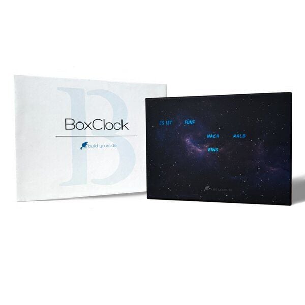build-yours BoxClock Edelstahl - Die Wortuhr für den Schreibtisch - LED Standuhr build-yours BoxClock Edelstahl - Die Wortuhr für den Schreibtisch - LED Standuhr von build-yours
