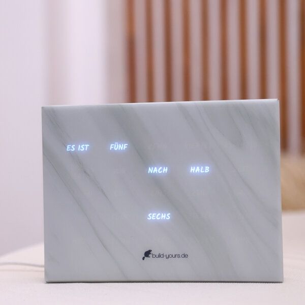 build-yours BoxClock Edelstahl - Die Wortuhr für den Schreibtisch - LED Standuhr build-yours BoxClock Edelstahl - Die Wortuhr für den Schreibtisch - LED Standuhr von build-yours