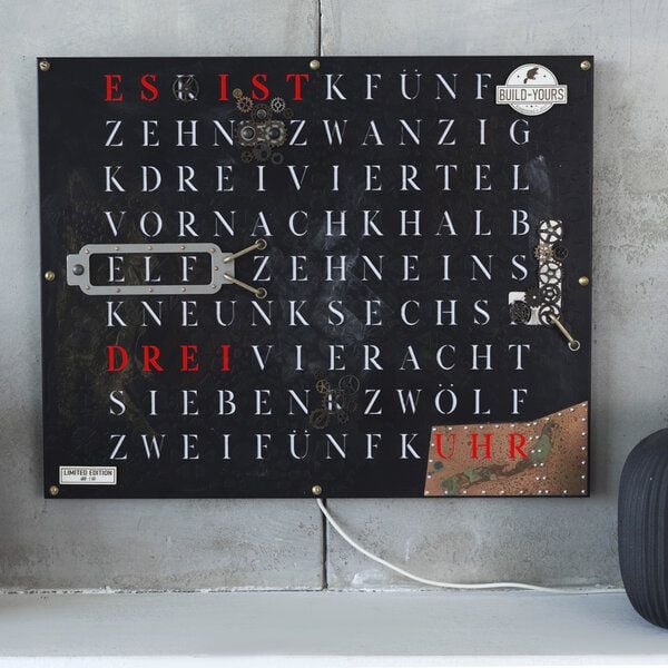 build-yours WordClock Jupiter STEAMPUNK - Designer Wortuhr Vintage Stil - Unikat build-yours WordClock Jupiter STEAMPUNK - Designer Wortuhr Vintage Stil - Unikat von build-yours