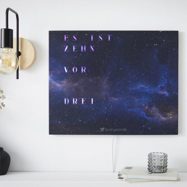 build-yours Wortuhr WordClock Jupiter - LED Wanduhr - Schiefer, Space, Weißer Marmor uvm. build-yours Wortuhr WordClock Jupiter - LED Wanduhr - Schiefer, Space, Weißer Marmor uvm. von build-yours