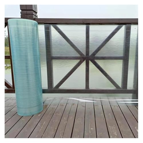 bujnie Polycarbonat Dachplatten Transparente Wärmedämmung Tageslichtpaneele Einsatz in Wintergärten, Carports, Gewächshäusern, Industrieanlagen (1x9m/3.28x29.52ft) von bujnie