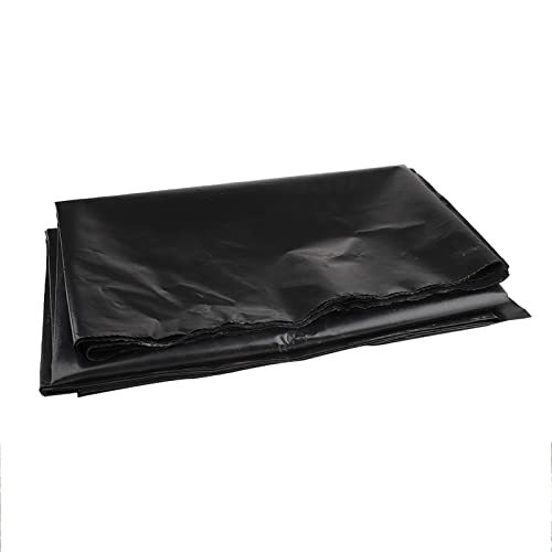 bujnie wasserdichte Teichunterlage Fischteichfolien Nicht Leicht zu Zerreißen HDPE-Teichgummifolie für Wasserspiele, Bachläufe, Brunnen, Wasserfall, Schwarz (8x10m) von bujnie