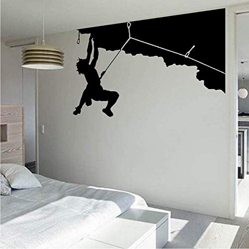 Klettern Aufkleber Kletterer Aufkleber Namens Poster Vinyl Wall Decals Decor Wandbild Klettern Aufkleber 56 * 72 Cm von bulnn