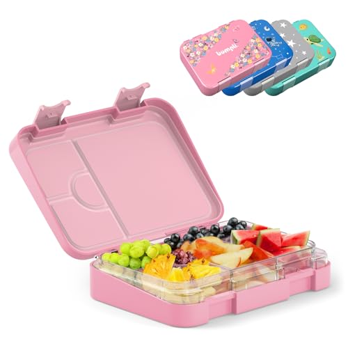 bumpli® Brotdose Kinder mit Fächern - kinderfreundliche Verriegelung mit Klick-Verschluss - Lunchbox, Bento Box für Kindergarten, Schule, Ausflüge von bumpli