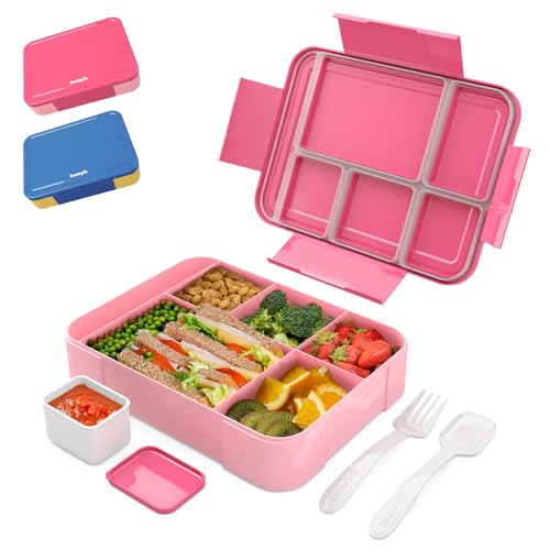 bumpli Lunchbox Gourmet – Brotdose Kinder mit Fächern, Ideal für Schule, Ausflüge – Robuste Brotbox, Lunchbox Schule, Kinder Brotdose mit Stil, Brotdose Schule von bumpli