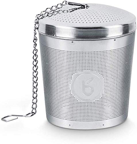 Buntfink Teainfuser Teeei aus Edelstahl I Teesieb für Teekanne - Teesieb für Tasse I Teefilter sehr fein für losen Teebeutel für losen Tee von buntfink
