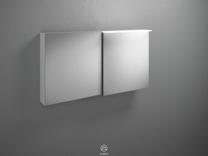 burgbad Badu Spiegelschrank, mit 2 Türen, Anschlag rechts, Breite 120cm, SFTV120RF3695G0198 von burgbad