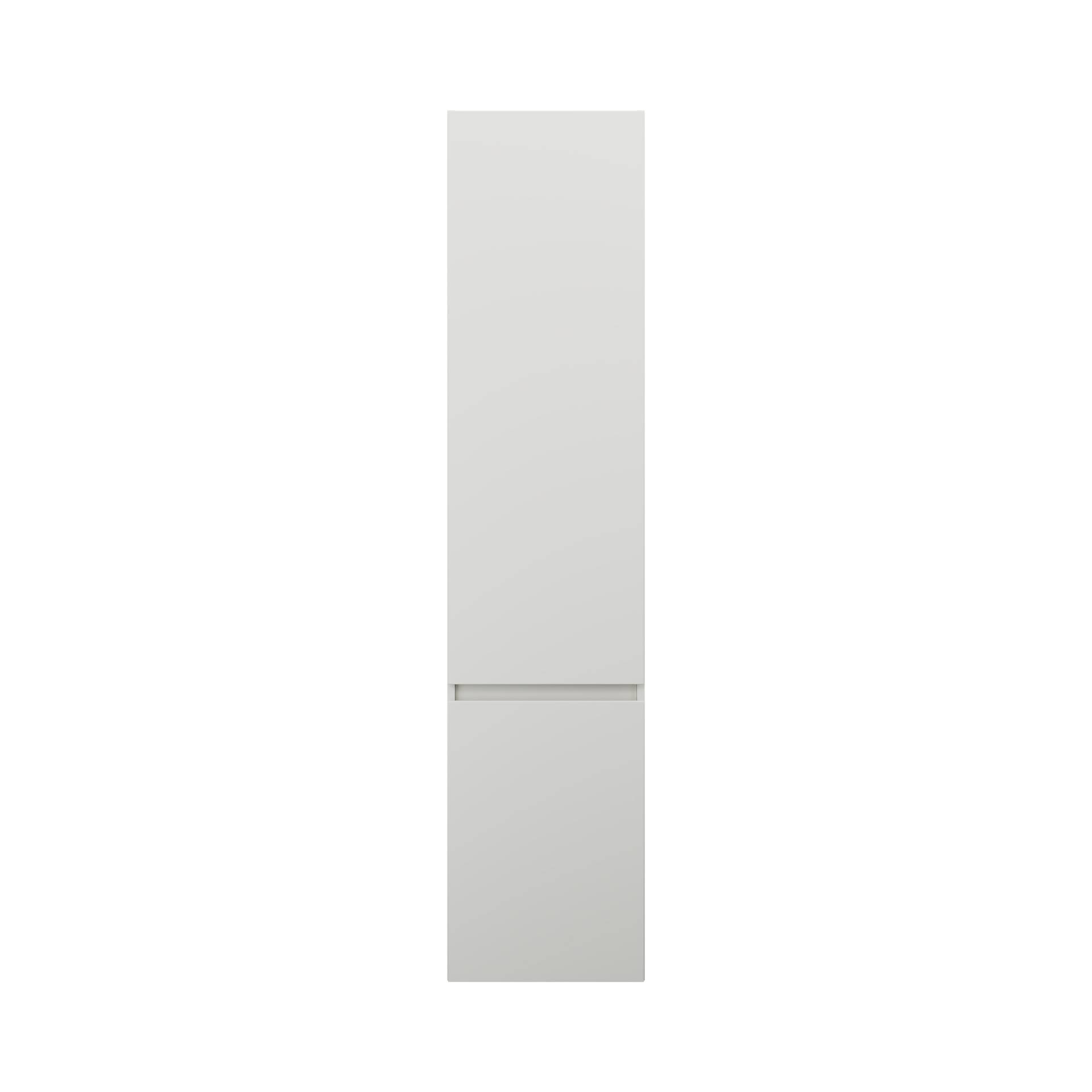 burgbad Lin20 Hochschrank wandhängend mit 1 Tür inklusive Wäschekorb, Türanschlag links, 400x345x1760mm, HSPG040LF5375 von burgbad