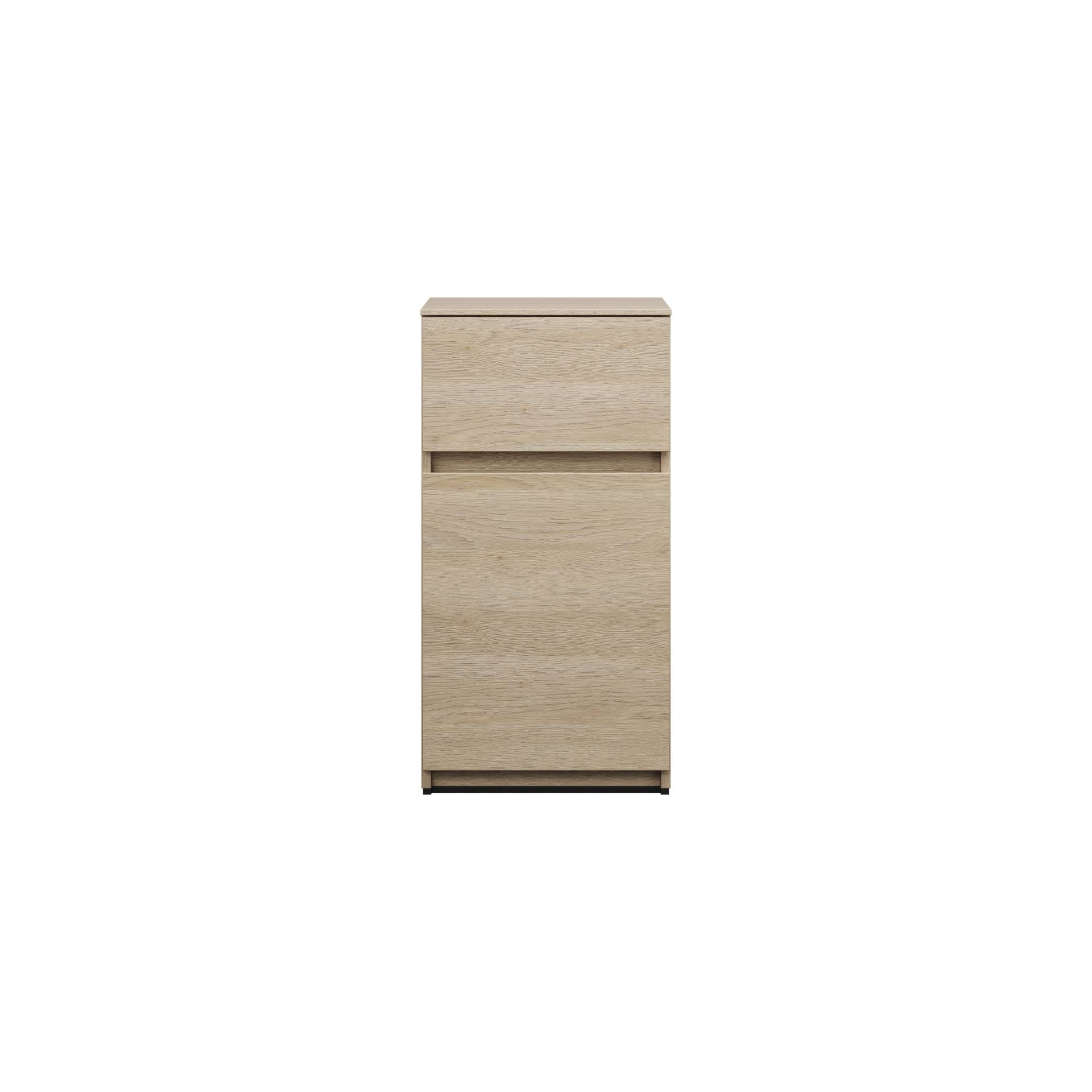 burgbad Lin20 Unterschrank, 2 Auszüge, 400x357x780mm, USJG040F5355 von burgbad