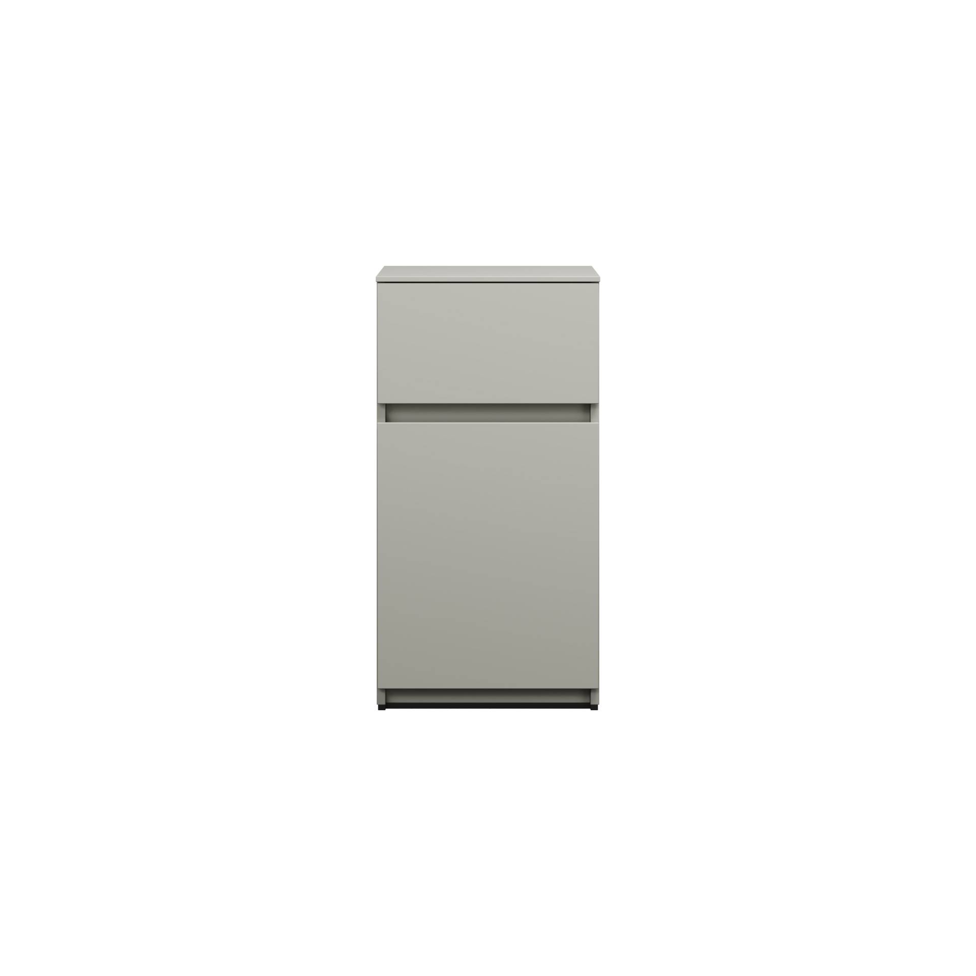 burgbad Lin20 Unterschrank, 2 Auszüge, 400x357x780mm, USJG040F5352 von burgbad