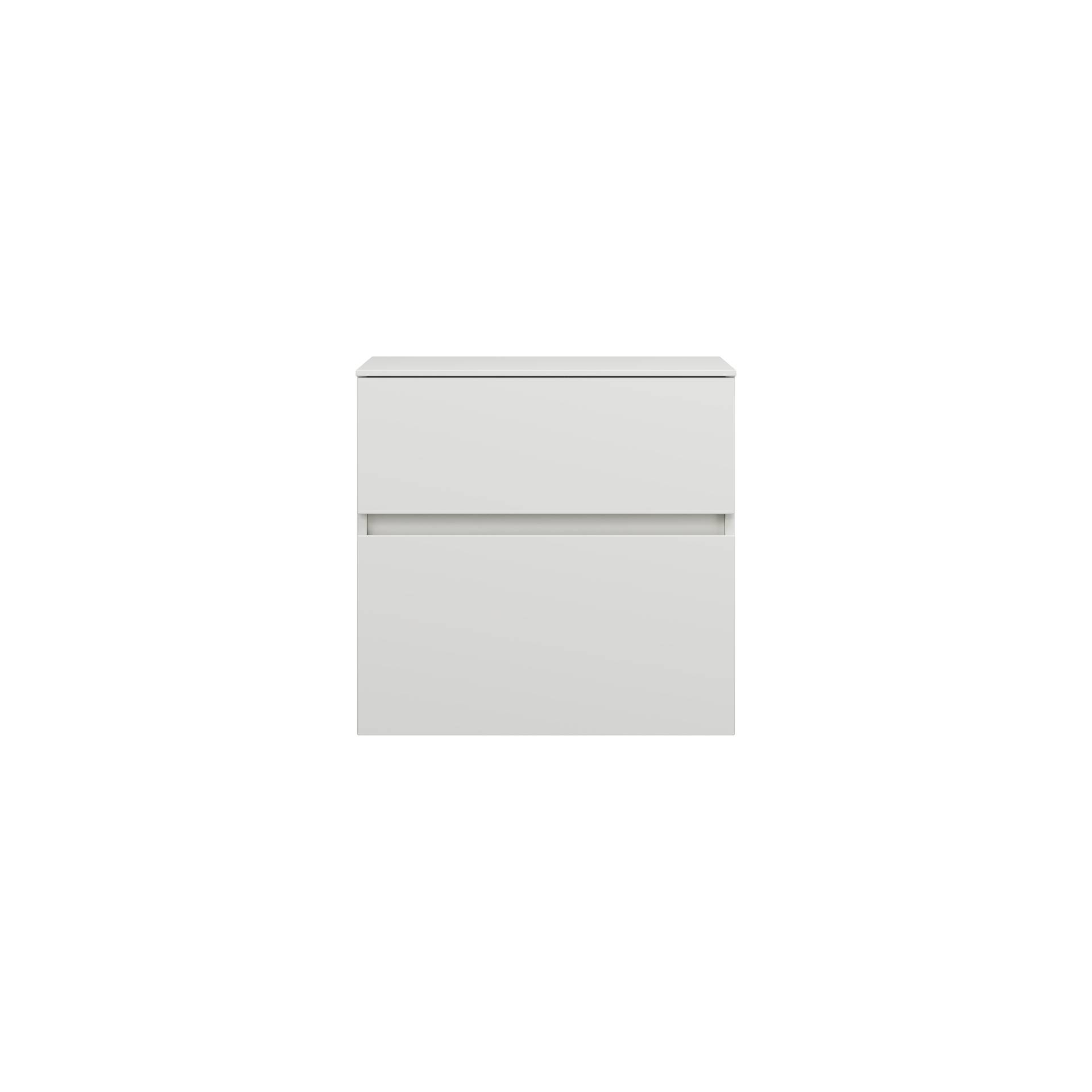 burgbad Lin20 Unterschrank, 2 Auszüge, 600x407x580mm, USIT060F5351 von burgbad