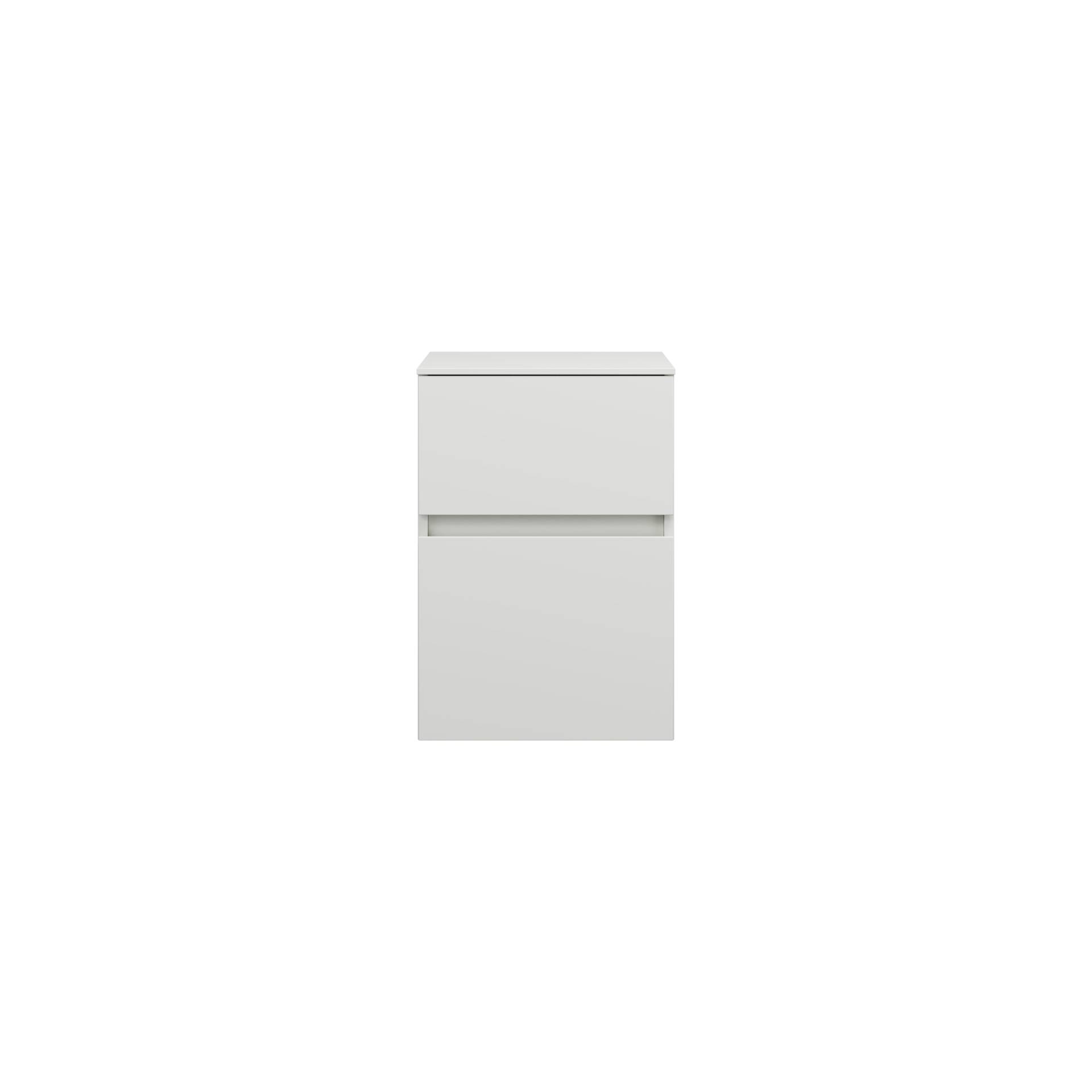 burgbad Lin20 Unterschrank, 2 Auszüge, 400x487x580mm, USIS040F5363 von burgbad