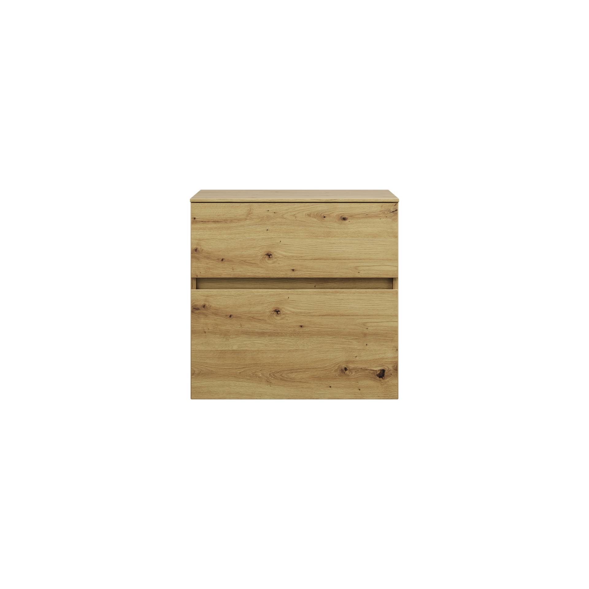 burgbad Lin20 Unterschrank, 2 Auszüge, 600x487x580mm, USIS060F5353 von burgbad