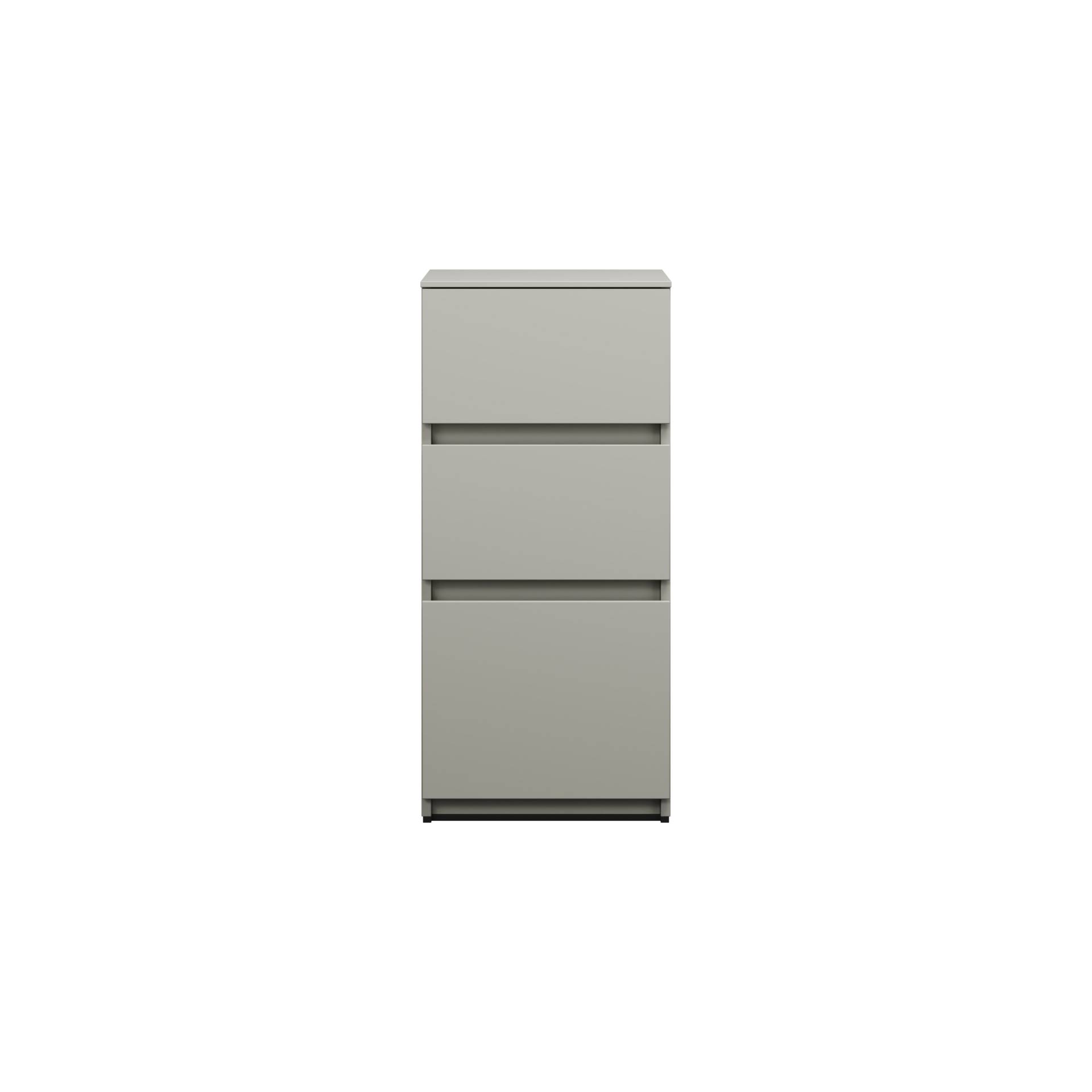 burgbad Lin20 Unterschrank, 3 Auszüge, 400x357x870mm, USIX040F5352 von burgbad