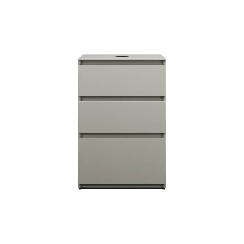 burgbad Lin20 Waschtischunterschrank inklusive Konsolenplatte, 3 Auszüge, 602x552x900mm, WXOE060F5352 von burgbad