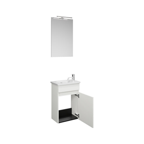 burgbad Rocio Set-Gästebad aus Spiegel mit LED-Leuchte, Waschtisch und Waschtischunterschrank, Breite 450mm, SGYT045F6224C0001 burgbad Rocio Set-Gästebad aus Spiegel mit LED-Leuchte, Waschtisch und Waschtischunterschrank, Breite 450mm, SGYT045F6224C0001 von burgbad