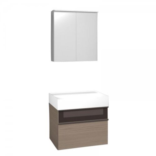 burgbad Yumo Set Mineralguss-Waschtisch inklusive Waschtischunterschrank, inklusive Spiegelschrank mit LED-Waschtischbeleuchtung, Breite: 665mm, SFLA067F3726G0179 burgbad Yumo Set Mineralguss-Waschtisch inklusive Waschtischunterschrank, inklusive Spiegelschrank mit LED-Waschtischbeleuchtung, Breite: 665mm, SFLA067F3726G0179 von burgbad