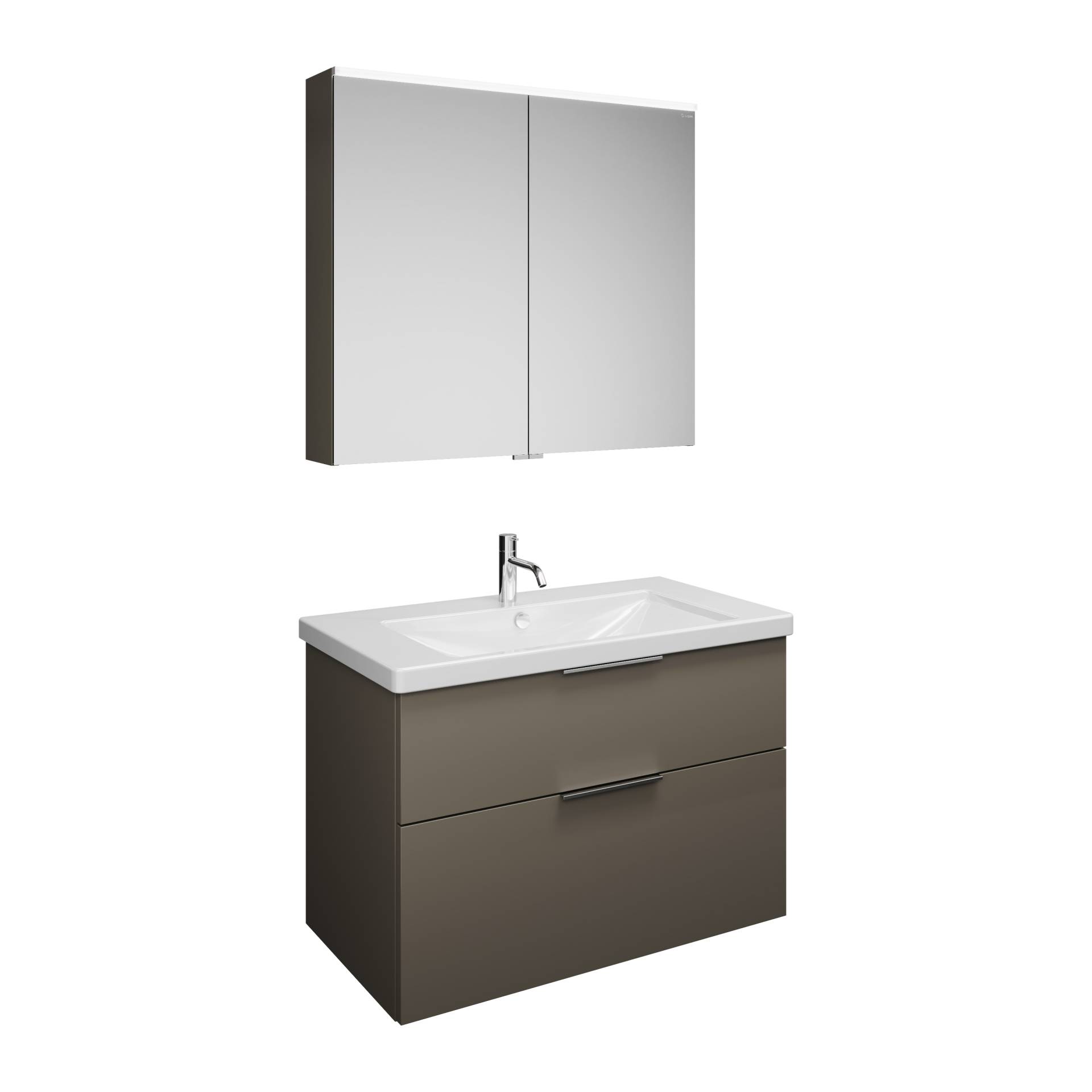 burgbad Eqio Set, bestehend aus Spiegelschrank, Keramik-Waschtisch und Waschtischunterschrank, Breite 930mm, SFAN093F2010C0001G0146 burgbad Eqio Set, bestehend aus Spiegelschrank, Keramik-Waschtisch und Waschtischunterschrank, Breite 930mm, SFAN093F2010C0001G0146 von burgbad