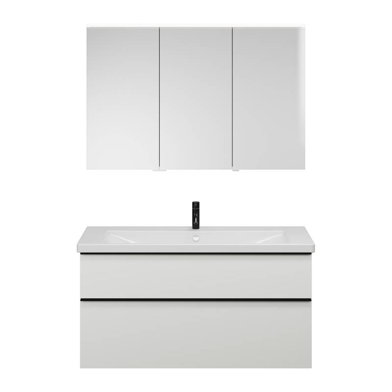 burgbad Eqio Set, bestehend aus Spiegelschrank rechts, Keramik-Waschtisch und Waschtischunterschrank, Breite 1230mm, SFAN123LF6582C0001G0252 burgbad Eqio Set, bestehend aus Spiegelschrank rechts, Keramik-Waschtisch und Waschtischunterschrank, Breite 1230mm, SFAN123LF6582C0001G0252 von burgbad