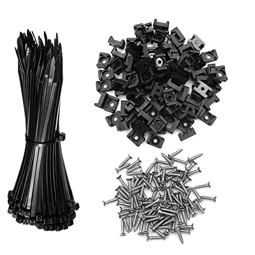 burkfeeg 100 Set Schraubsockel für Kabelbinder Sattelhalterung Halterungs-Sockel für Kabeldraht-Rohrleitungen Kabelbinder-Halter-Set mit 100 Stücke Kabelbindern, Schrauben burkfeeg 100 Set Schraubsockel für Kabelbinder Sattelhalterung Halterungs-Sockel für Kabeldraht-Rohrleitungen Kabelbinder-Halter-Set mit 100 Stücke Kabelbindern, Schrauben von burkfeeg