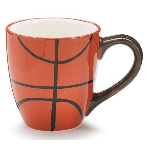 Burton & Burton Keramik-Tasse mit Basketball-Motiv, 313 ml, tolles Geschenk für Basketball-Sport-Fans von burton+BURTON