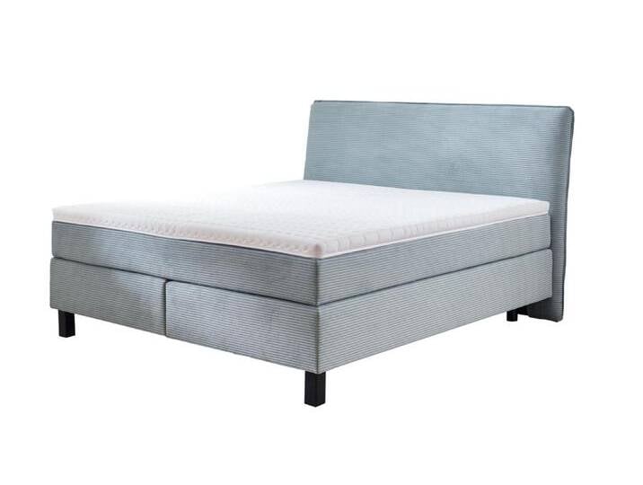 Boxspringbett Velluto ca. 180 x 200 cm in Stoff Cord aqua blau Boxspringbett Velluto ca. 180 x 200 cm in Stoff Cord aqua blau von busswohnen