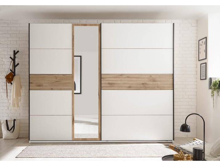 Schiebetürenschrank in Viking oak hell/weiß von busswohnen