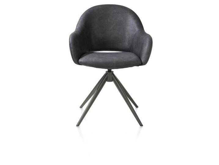 XOOON Armlehnstuhl FINN in Stoff Pala anthrazit XOOON Armlehnstuhl FINN in Stoff Pala anthrazit von busswohnen