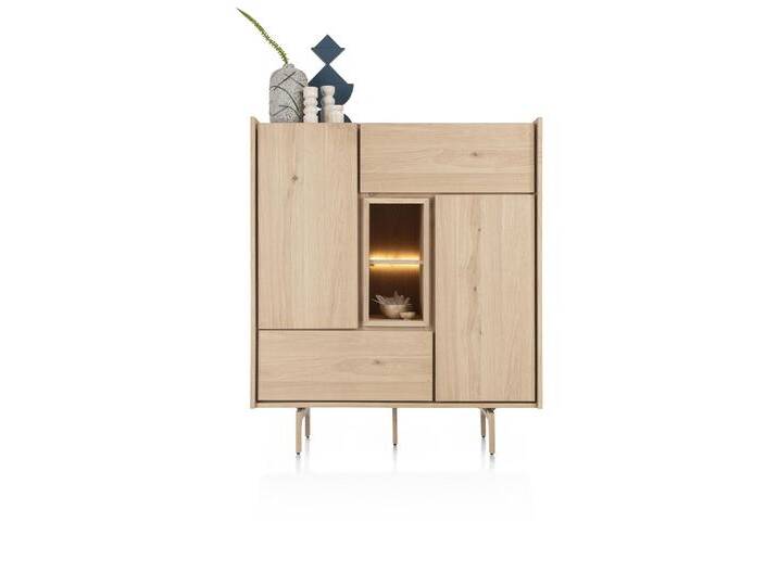 XOOON Highboard VALGARD ca. B120 H140 T45 cm in Eiche natur furni von busswohnen