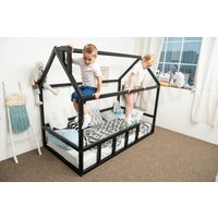 Kinderbett, Hausbett, Bettrahmen, Holzbett, Twin Floor Bett, Plateau Bett Voll, Queen-Bett von busywood