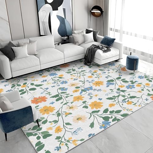Quadratischer Kurzflor-Teppich 120x120 - Blumen Grün Teppiche - 3D Modern Waschbar rutschfest Dünn Saugfähig Carpet Teppiche Für Bad Eingangsbereich Innenräume S&553 Quadratischer Kurzflor-Teppich 120x120 - Blumen Grün Teppiche - 3D Modern Waschbar rutschfest Dünn Saugfähig Carpet Teppiche Für Bad Eingangsbereich Innenräume S&553 von buyluhn