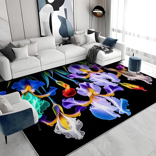 Quadratischer Kurzflor-Teppich 120x120 - Blumen Grün Teppiche - Botanische Ästhetik Waschbar rutschfest Dünn Saugfähig Carpet Teppiche Für Bad Eingangsbereich Innenräume a&1237 Quadratischer Kurzflor-Teppich 120x120 - Blumen Grün Teppiche - Botanische Ästhetik Waschbar rutschfest Dünn Saugfähig Carpet Teppiche Für Bad Eingangsbereich Innenräume a&1237 von buyluhn