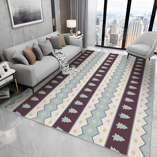 buyluhn Großer Kurzflor-Teppich 160x230, Streifen Geometrische Teppich, Weihnachtsbaum Waschbar Dünn rutschfest Saugfähig für Wohnzimmer Schlafzimmer Esszimmer Oder Als Küchenteppich N66 buyluhn Großer Kurzflor-Teppich 160x230, Streifen Geometrische Teppich, Weihnachtsbaum Waschbar Dünn rutschfest Saugfähig für Wohnzimmer Schlafzimmer Esszimmer Oder Als Küchenteppich N66 von buyluhn