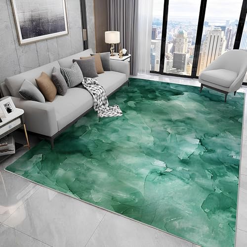 buyluhn Großer Kurzflor-Teppich 180x200, Marmor Grün Teppich, Abstrakt Waschbar Dünn rutschfest Saugfähig für Wohnzimmer Schlafzimmer Esszimmer Oder Als Küchenteppich N11 buyluhn Großer Kurzflor-Teppich 180x200, Marmor Grün Teppich, Abstrakt Waschbar Dünn rutschfest Saugfähig für Wohnzimmer Schlafzimmer Esszimmer Oder Als Küchenteppich N11 von buyluhn