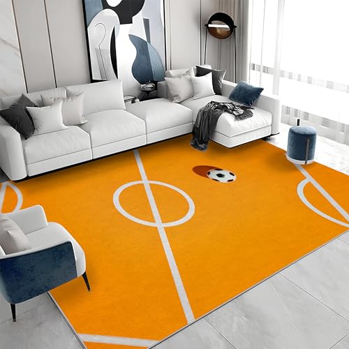 buyluhn Großer waschbarer Kurzflor-Teppich 200x300 - Fußball Gelb Teppiche - Sport Dünn Saugfähig Vielseitig Carpet für Wohnzimmer Schlafzimmer Oder Als Bettvorlege G&266 buyluhn Großer waschbarer Kurzflor-Teppich 200x300 - Fußball Gelb Teppiche - Sport Dünn Saugfähig Vielseitig Carpet für Wohnzimmer Schlafzimmer Oder Als Bettvorlege G&266 von buyluhn