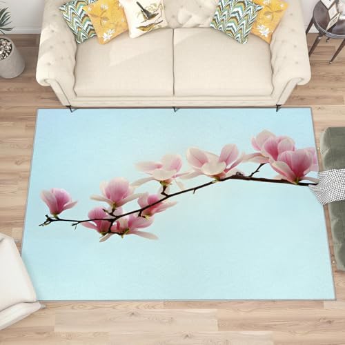buyluhn Quadratischer Kurzflor-Teppich 120x120, Blumen Lila Blau Teppich modern Waschbar rutschfest Dünn Saugfähig Teppiche Für Bad Eingangsbereich Innenräume G40 buyluhn Quadratischer Kurzflor-Teppich 120x120, Blumen Lila Blau Teppich modern Waschbar rutschfest Dünn Saugfähig Teppiche Für Bad Eingangsbereich Innenräume G40 von buyluhn