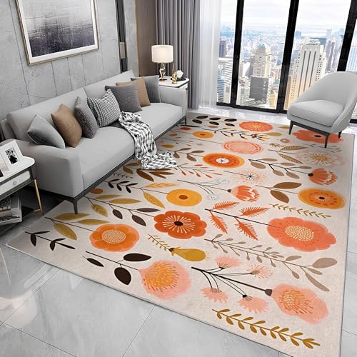 buyluhn Quadratischer Kurzflor-Teppich 120x120, Blumen Teppich, Abstrakt Waschbar rutschfest Dünn Saugfähig Teppiche Für Bad Eingangsbereich Innenräume N2 buyluhn Quadratischer Kurzflor-Teppich 120x120, Blumen Teppich, Abstrakt Waschbar rutschfest Dünn Saugfähig Teppiche Für Bad Eingangsbereich Innenräume N2 von buyluhn