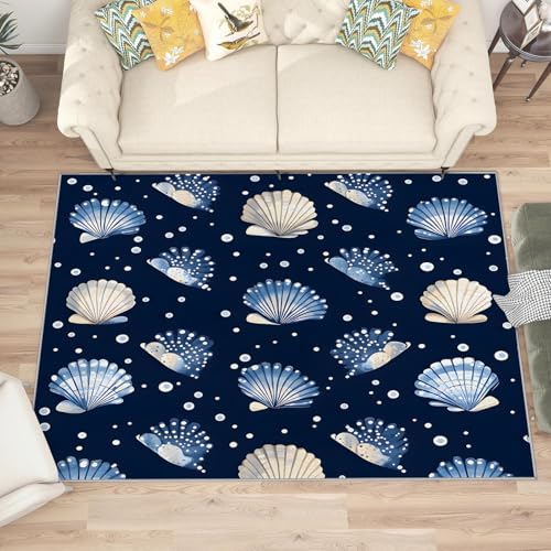 buyluhn Quadratischer Kurzflor-Teppich 120x120, Hülse Blau Beige Teppich, Punkt Waschbar rutschfest Dünn Saugfähig Teppiche Für Bad Eingangsbereich Innenräume L147 buyluhn Quadratischer Kurzflor-Teppich 120x120, Hülse Blau Beige Teppich, Punkt Waschbar rutschfest Dünn Saugfähig Teppiche Für Bad Eingangsbereich Innenräume L147 von buyluhn