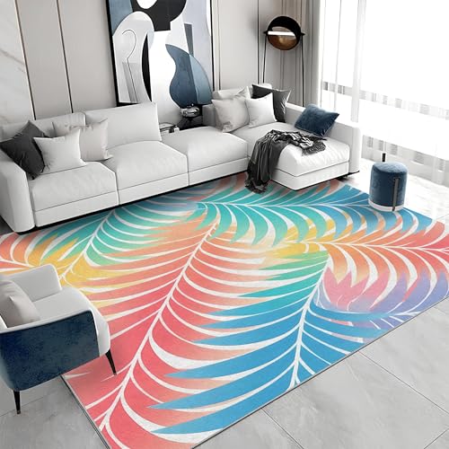 buyluhn Quadratischer Kurzflor-Teppich 120x120 - Tropische Pflanzen Mehrfarbig Teppiche - Blätter Waschbar rutschfest Dünn Saugfähig Carpet Teppiche Für Bad Eingangsbereich Innenräume A&857 buyluhn Quadratischer Kurzflor-Teppich 120x120 - Tropische Pflanzen Mehrfarbig Teppiche - Blätter Waschbar rutschfest Dünn Saugfähig Carpet Teppiche Für Bad Eingangsbereich Innenräume A&857 von buyluhn